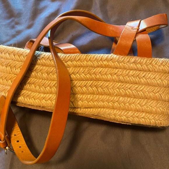 Isabel Marant Brown Leather Platform Espadrille Sandals - Picture 3 of 5